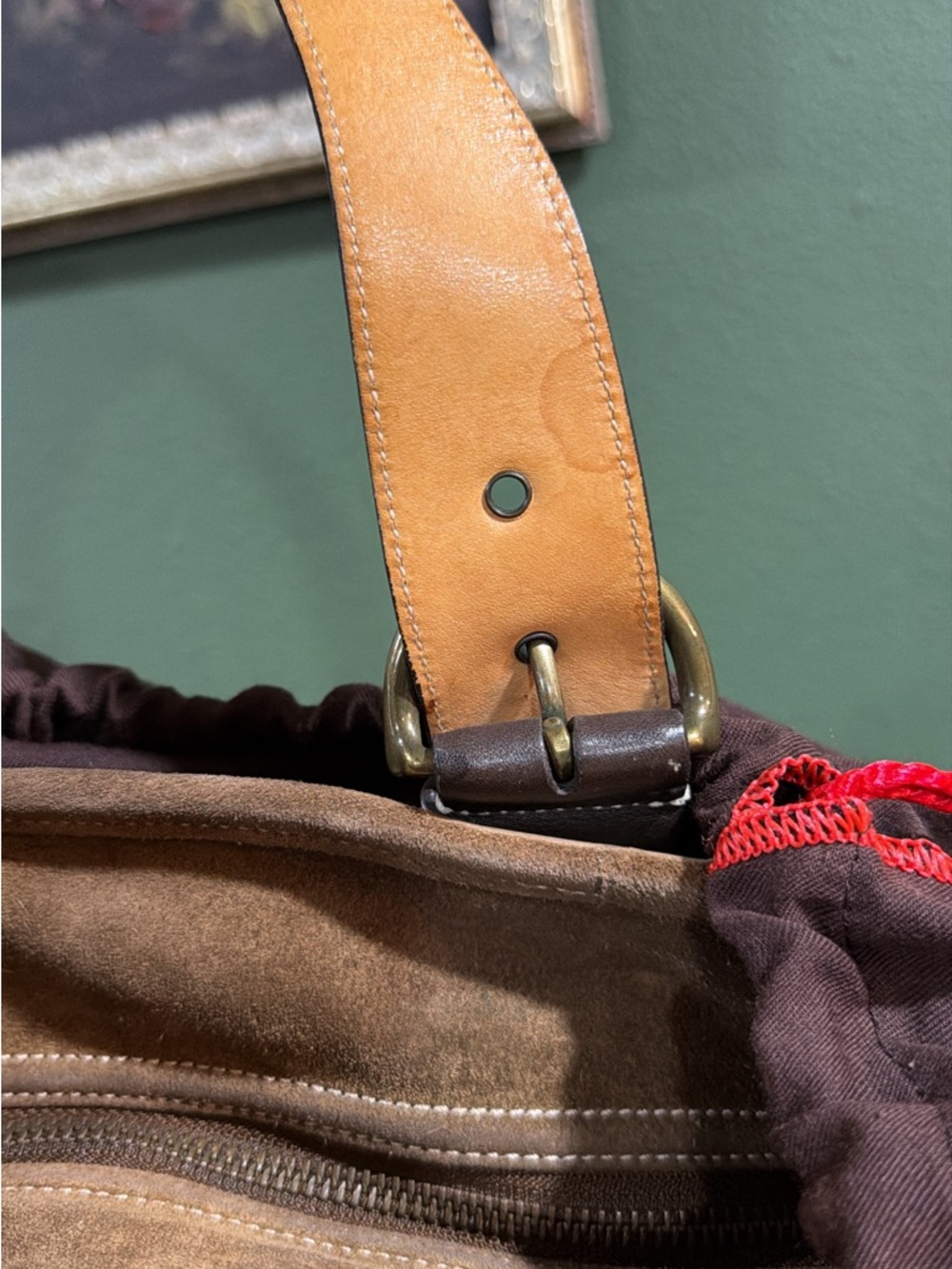 Coach Vintage Y2K Suede Tote - Picture 5 of 7
